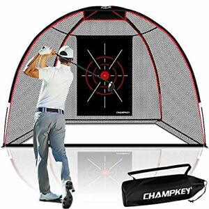 Photo 1 of CHAMPKEY Upgraded TEPRO 10' x 7' Golf Hitting Net | 5 Ply-Knotless Netting 
