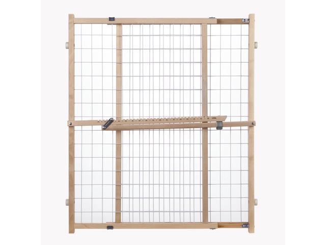 Photo 2 of North States Extra-Wide Wire Mesh Adjustable Wood Baby/Child & Pet Gate | 4615