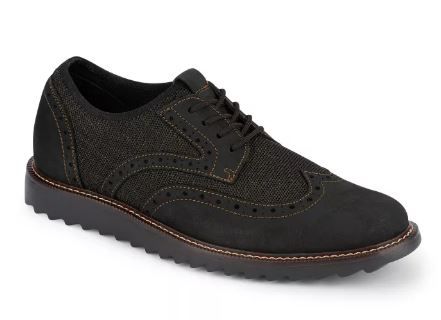 Photo 1 of Dockers Mens Hawking Knit/Leather SMART SERIES Dress Casual Wingtip Oxford Shoe with Stain Defender
SIZE 9
