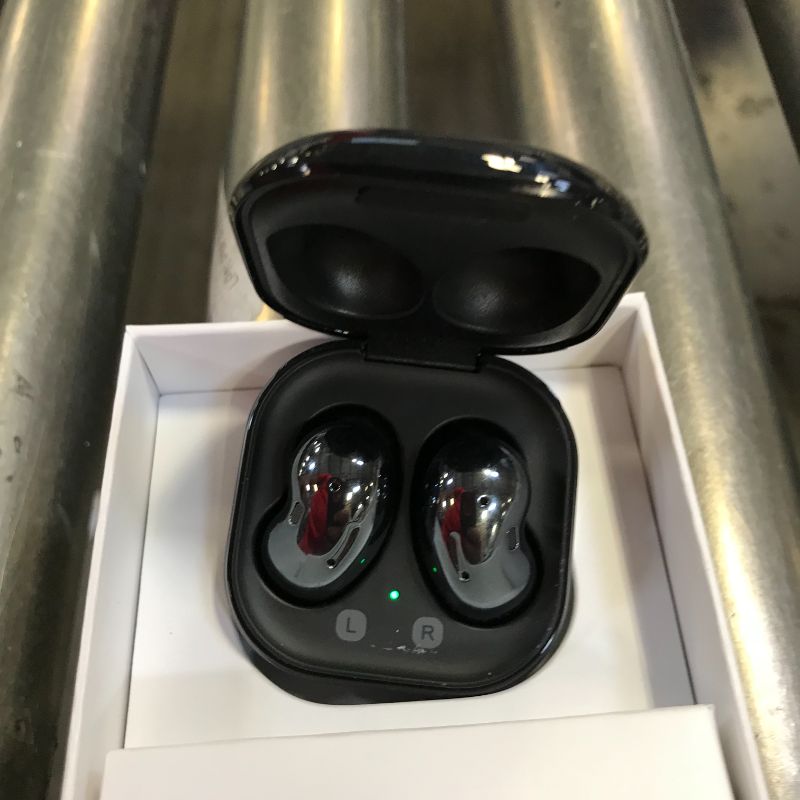 Photo 2 of Samsung Galaxy Buds-Live Noise-Canceling True Wireless Earbud Headphones (Mystic Black)