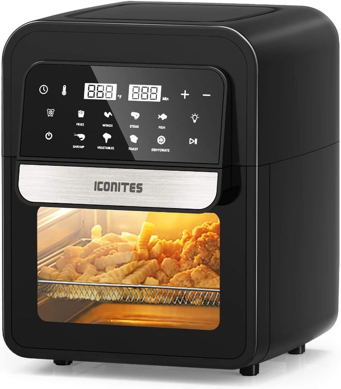 Photo 1 of Iconites 8-in-1 Air Fryer, 6.5 Quart Air Fryer Oven, Hot Airfryer Convection Oven with Digital Touch Screen and Temperature Control, ETL Certified
