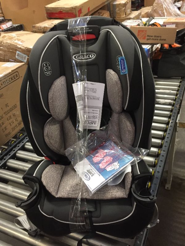 Photo 2 of Graco SlimFit 3 in 1 Car Seat -Slim & Comfy Design Saves Space in Your Back Seat, Darcie, One Size
