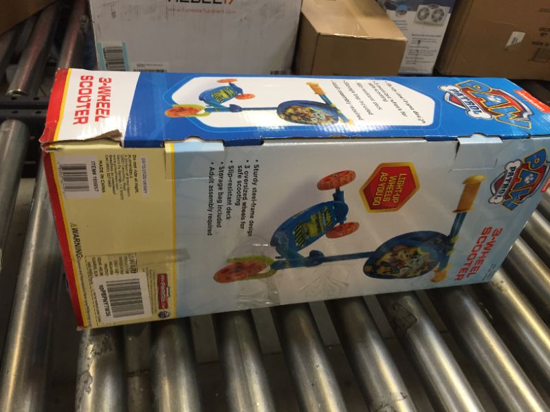 Photo 1 of PlayWheels Paw Patrol 3-Wheel Scooter w/Light Up Wheels, Chase
