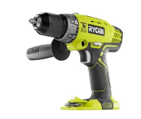 Photo 1 of ONE+ 18V Cordless 1/2 in. Hammer Drill/Driver (Tool Only) with Handle