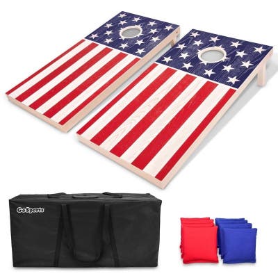 Photo 1 of American flag cornhole board