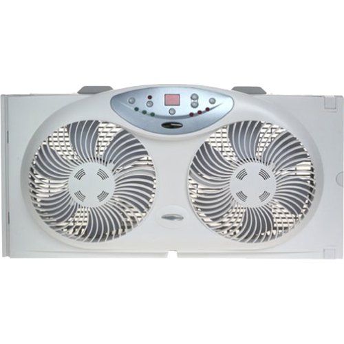 Photo 1 of Bionaire 9 in. Twin Window Fan with Remote Control, White
