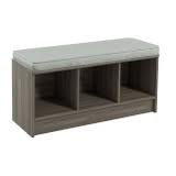 Photo 1 of ClosetMaid Cubicals Shoe Storage Bench, Gray