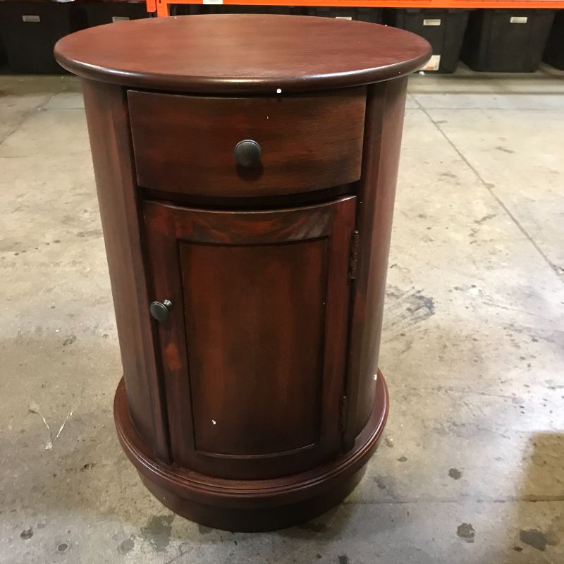 Photo 2 of Decor Therapy Side Table, Vintage Cherry Finish