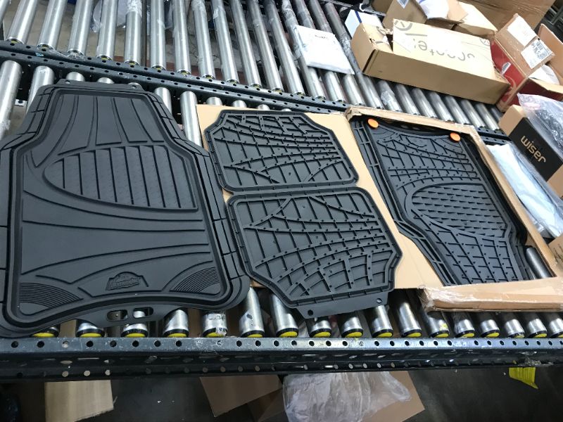 Photo 2 of Armor All 78840ZN 4-Piece Black All Season Rubber Floor Mat