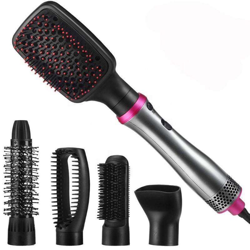 Photo 1 of BY-812 Hair Dryer Brush 5 In 1 Hot Air Brush One Step Hair Styler Volumizer Straightening Curling Salon Negative Ion Hair Brush
