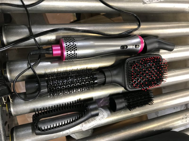 Photo 2 of BY-812 Hair Dryer Brush 5 In 1 Hot Air Brush One Step Hair Styler Volumizer Straightening Curling Salon Negative Ion Hair Brush
