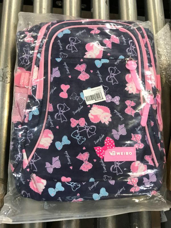 Photo 2 of WEIBO PINK AND BLACK BOOKBAG