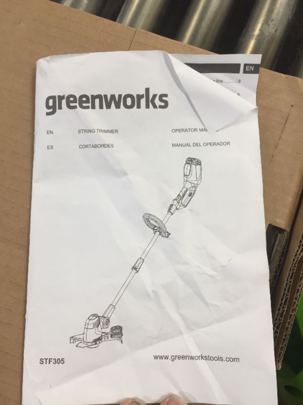 Photo 1 of Greenworks string trimmer