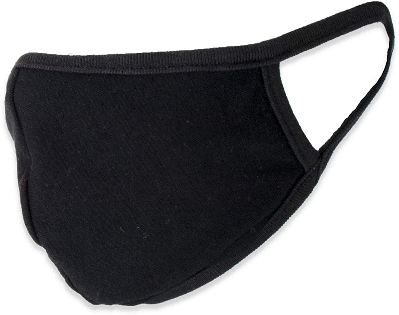 Photo 1 of Buttonsmith Black Adult Cotton Face Mask with Filter Pocket - Made in the USA