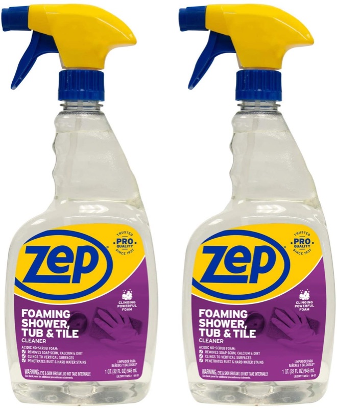 Photo 1 of Zep Foaming Shower Tub and Tile Cleaner 32 ounce ZUPFTT32 (Pack of 2)