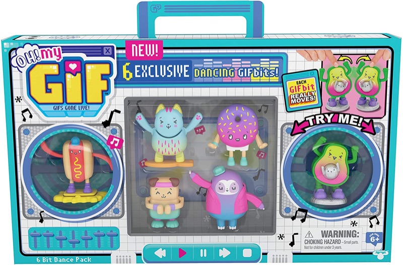 Photo 1 of OH! MY GIF Moving Collectibles Toy with 6 Exclusive Dancing GIFbits, Multicolor (24116)