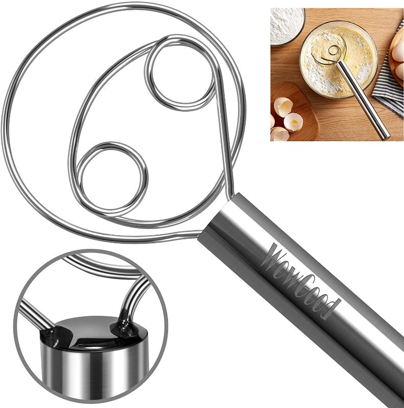 Photo 1 of Danish Dough Whisk, Full Body Stainless Steel Dough Whisk