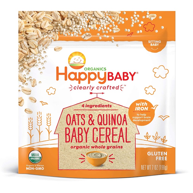 Photo 1 of HappyBaby Oats & Quinoa Ancient Grains Baby Cereal - 7oz (2pack)