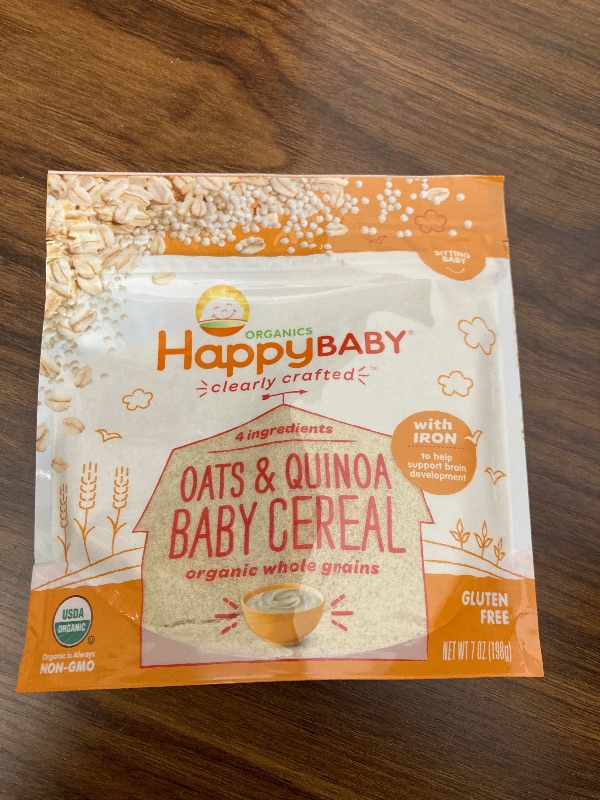 Photo 2 of HappyBaby Oats & Quinoa Ancient Grains Baby Cereal - 7oz (2pack)