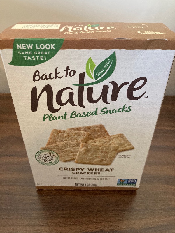 Photo 2 of Back to Nature Plant Based Snacks Crispy Wheat Crackers 8 oz. Box