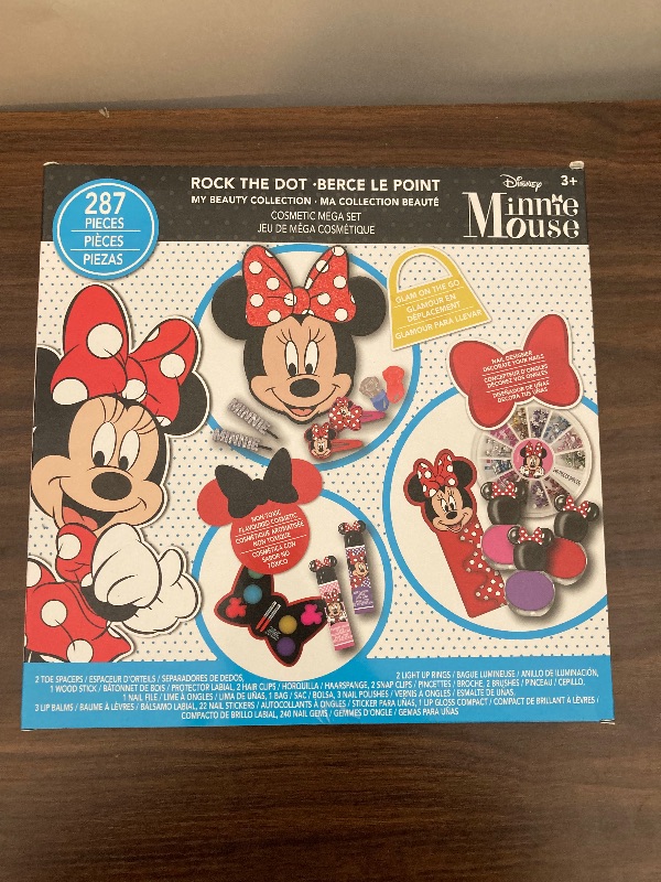 Photo 3 of Disney Minnie Mouse - Townley Girl Mega Foldable Cosmetic Set, 17 Pcs for Parties, Sleepovers and Makeovers