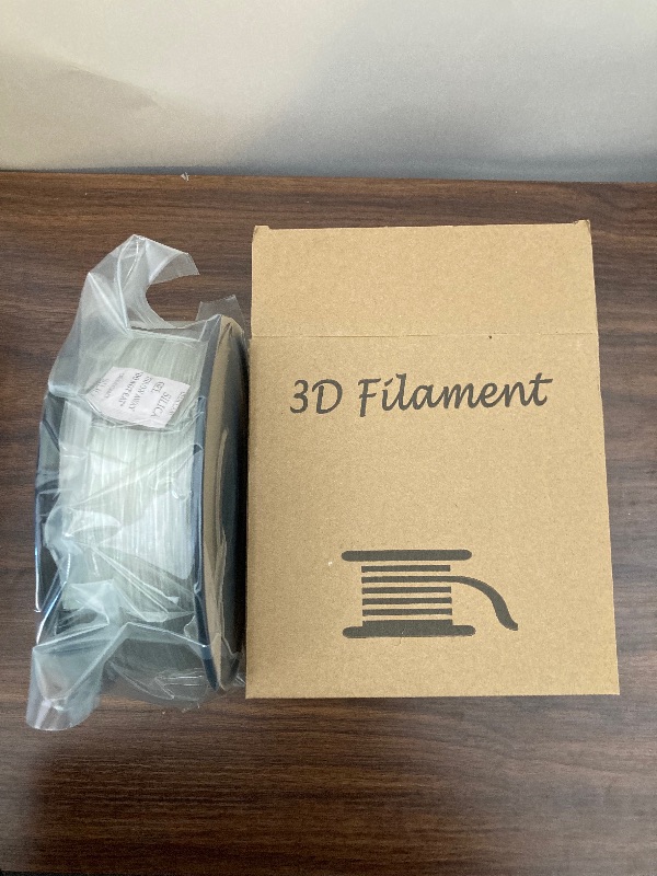 Photo 2 of RepRapper Easy-to-Print Transparent PETG Filament for 3D Printer 1.75mm (+-0.03mm) 2.2lb (1kg), Stronger Toughness, Fit Most FDM Printers