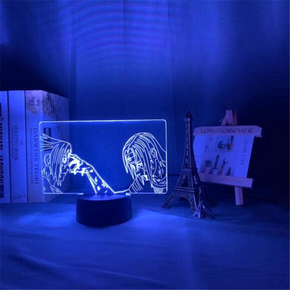 Photo 1 of GHGFHD Night Light for Kids Anime GHGHGFHD Lamp Naruto Sasuke and Itachi Uchiha Led Night Light Kids USB Lampara Table Lamp Home Decor Light Fixture Touch, fewfer1988