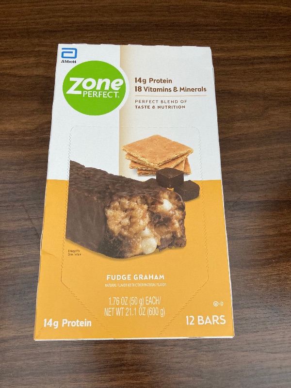 Photo 2 of ZonePerfect Protein Bars, Fudge Graham, 14g of Protein, Nutrition Bars With Vitamins & Minerals, Great Taste Guaranteed, 12 Bars
USE BY 1 AUG 2022