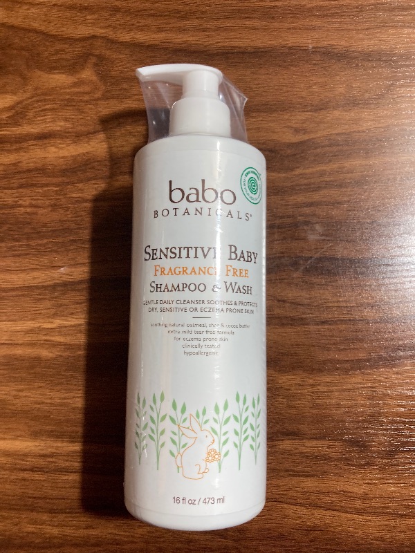 Photo 2 of Babo Botanicals Sensitive 2-in-1 Fragrance Free Baby Shampoo & Wash - 16 fl oz