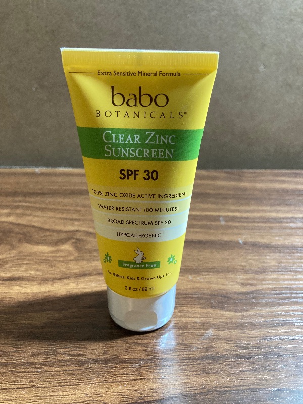 Photo 2 of Babo Botanicals Clear for Babies Fragrance Free Zinc Sunscreen Lotion - SPF 30 - 3 fl oz
EXP 03-2023