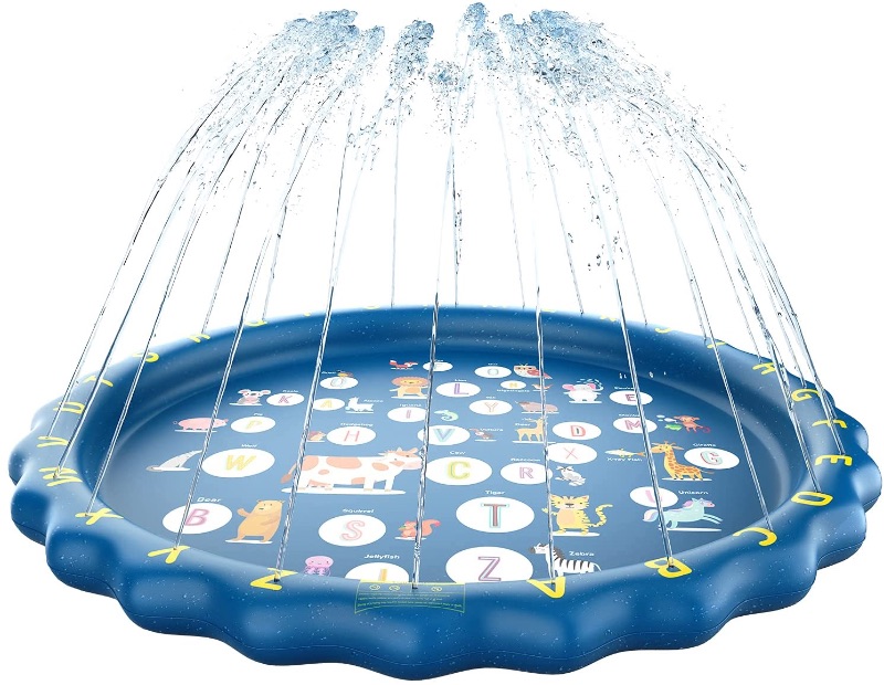 Photo 1 of LANXU Splash Pad for Kids, Summer Outside Backyard Sprinklers Pool - 67"