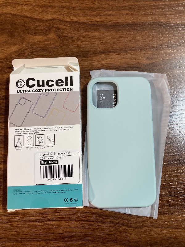 Photo 2 of CUCELL Compatible with iPhone 12 Case iPhone 12 Pro Cases 6.1 inch(2020),Liquid Silicone Gel Rubber Full Body Protection Shockproof Durable Drop Proof -Mint Green