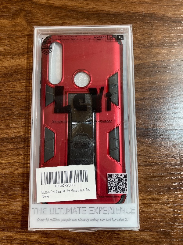 Photo 2 of LeYi for Moto G Stylus 5G Case (Not Fit G Stylus), with [ 2X Tempered Glass Screen Protector ], Shockproof [Military-Grade] Phone Case with Ring Kickstand for Motorola Moto G Stylus 5G 2021, Red