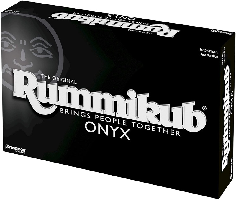 Photo 1 of Rummikub Onyx Edition - Sophisticated Set with Unique Black Rummikub Tiles and Vibrantly-Colored Engraved Numbers by Pressman