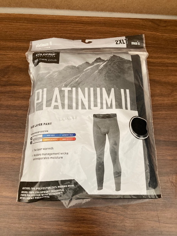 Photo 1 of ColdPruf Men's Base Layer Long Pant BLACK 2XLT men's