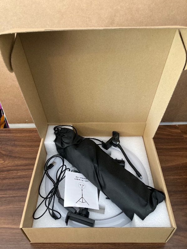 Photo 1 of 12" Ring Light with Stand and Phone Holder, Selfie Ring Lights with Tripod Stand for TikTok YouTube Video Recording, LED Circle Lamp Tripod with Ring Light for iPhone, Light Ring for Phones, Cameras