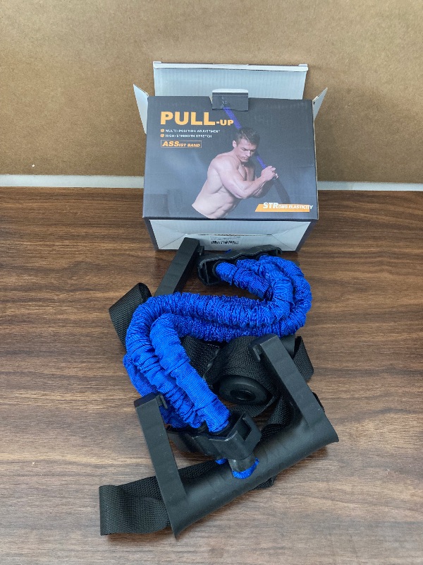 Photo 2 of amorus Pull up Assist Band System, Premium Powerlifting Assistance Band with ABS Handles, Chin Up Stretch Resistance Bands to Improve Arm, Shoulders and Chest Strength