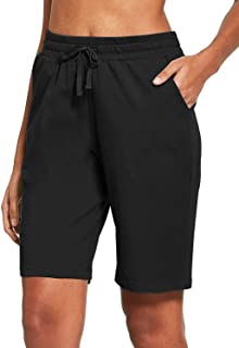 Photo 1 of COOrun Sport Shorts for Women Running Yoga Walking Bermuda Shorts Indoor Lightweight Athletic Active Fitness Short BLACK S