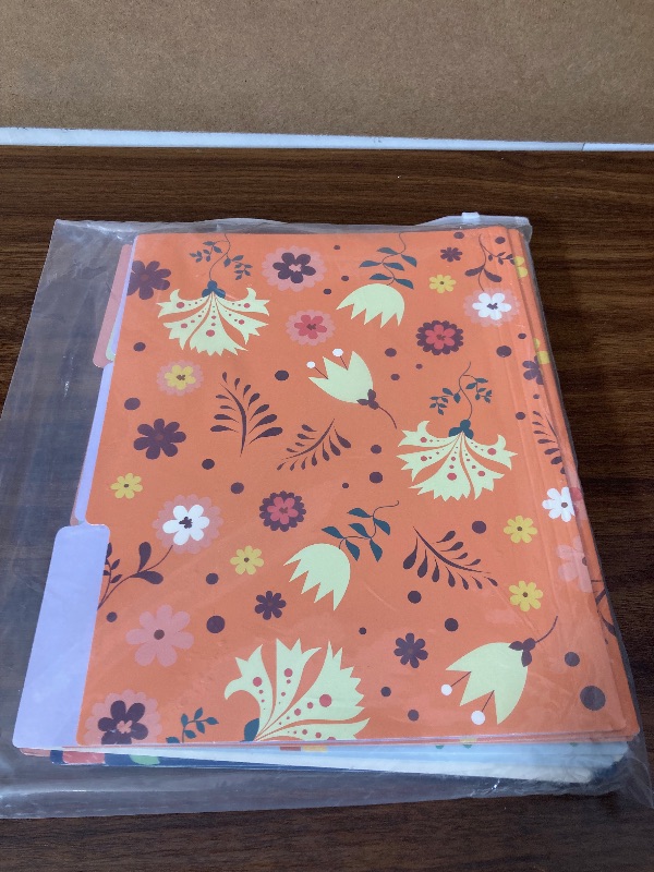 Photo 2 of EOOUT 15 Pack Decorative File Folders, Cute Floral File Folders, Colored Letter Size File Folders, 1/3-Cut Tabs, 9.5 x 11.5 in, for Office, School