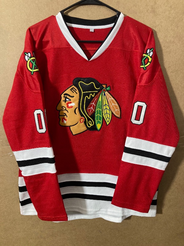 Photo 2 of Clark Griswold 00 Movie Hockey Sweater Jersey Hip hop Jersey for X-Mas Party Gife for Halloween Christmas RED LARGE