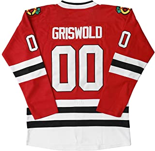 Photo 1 of Clark Griswold 00 Movie Hockey Sweater Jersey Hip hop Jersey for X-Mas Party Gife for Halloween Christmas RED LARGE