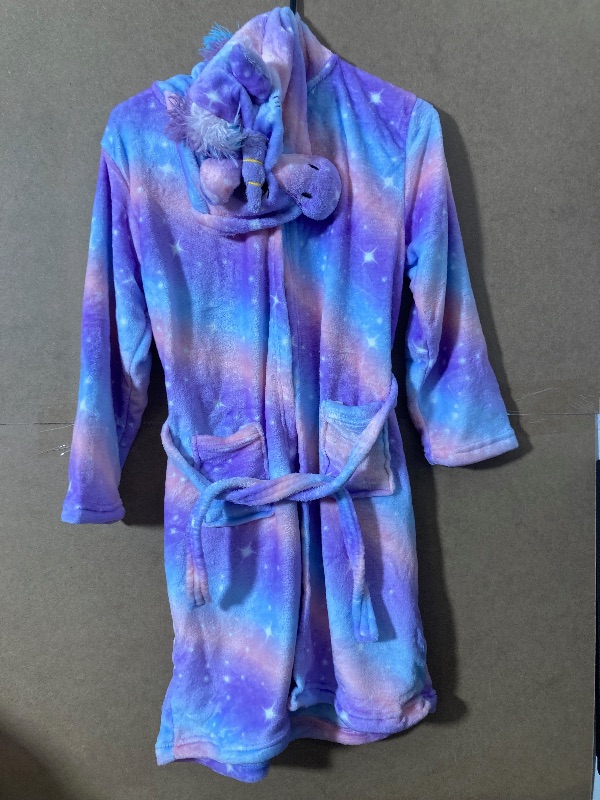 Photo 2 of Doctor Unicorn Soft Unicorn Hooded Galaxy Bathrobe - Unicorn Gifts for Girls