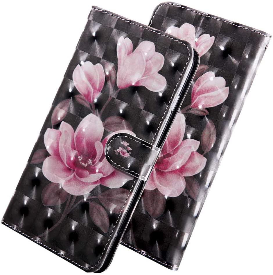 Photo 1 of COTDINFORCA Samsung A71 Case Leather Wallet Flip with Card Slots Kickstand Magnetic Closure Case Samsung Galaxy A71 3D Pattern Protective Cover Case for Samsung Galaxy A71 PU- Lotus BX