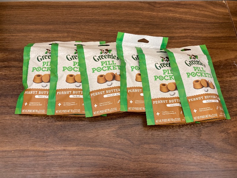 Photo 2 of Greenies Pill Pockets Canine Real Peanut Butter Flavor Dog Treats, 30 tablets
EXP 28 OCT 21