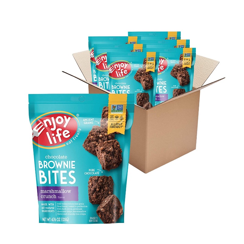 Photo 1 of Enjoy Life Marshmallow Crunch Brownie Bites, Soy Free, Dairy Free, Non GMO, Gluten Free, Vegan, Nut Free Brownies, 6 Boxes
Best By: 10-11-2021