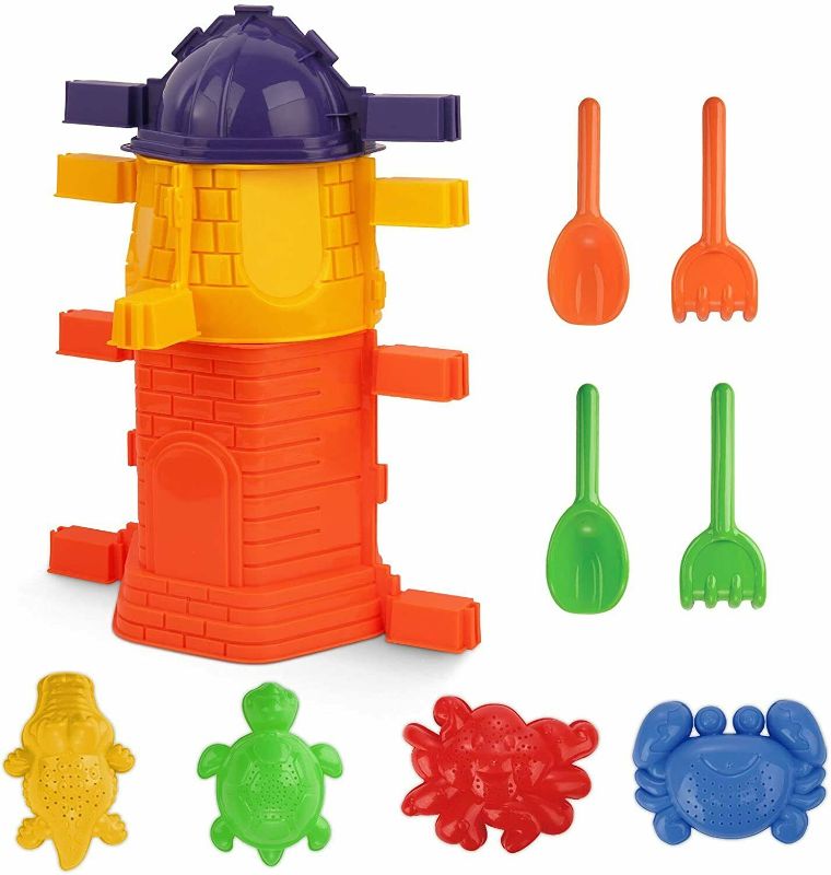 Photo 1 of Athleria Beach Sand Toy Set for Kids Sand Castle Molds Kit