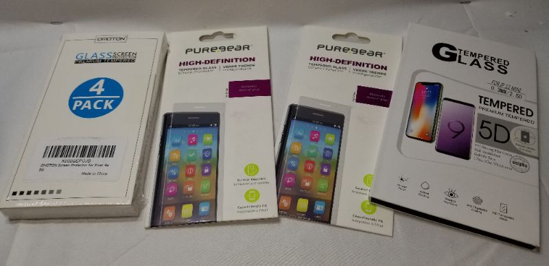 Photo 1 of ASSORTED PHONE SCREEN PROTECTORS