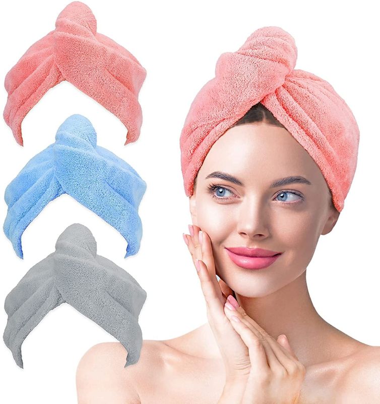 Photo 1 of 3 pack microfiber hair towel