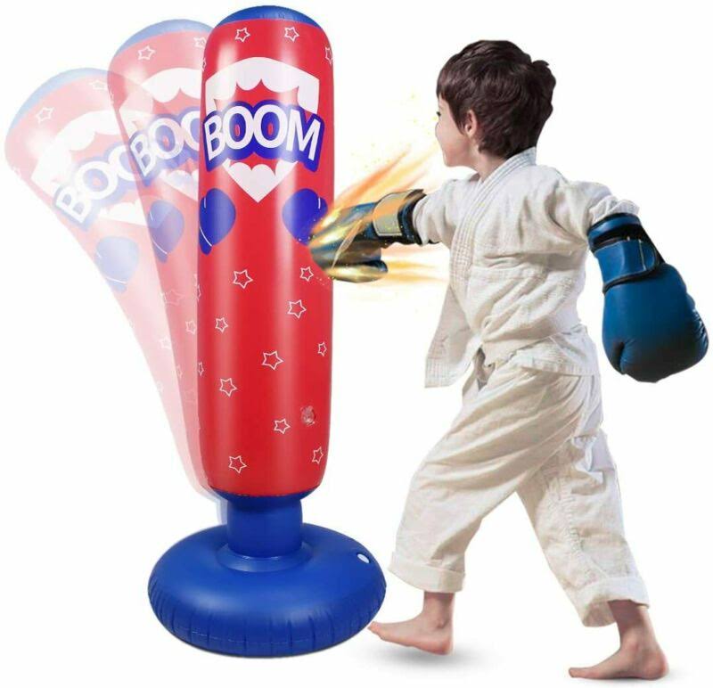 Photo 1 of inflatable punching bag for kids, approximately 42 inches tall  (actual item print is different from stock photo)