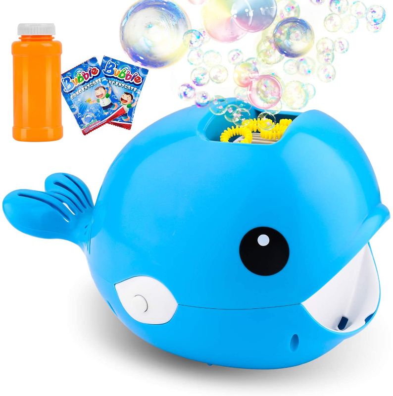 Photo 1 of Automatic Bubble Machine 2000+ Kids Bubble Blower Easy to Use for Parties, Weddings, Baby Showers 